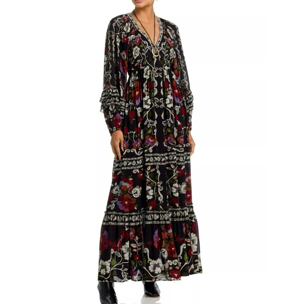 FARM Rio Rococo Flowers Maxi Dress